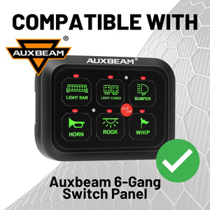 Auxbeam 6 Gang Switch Panel Mount with 20mm Ball