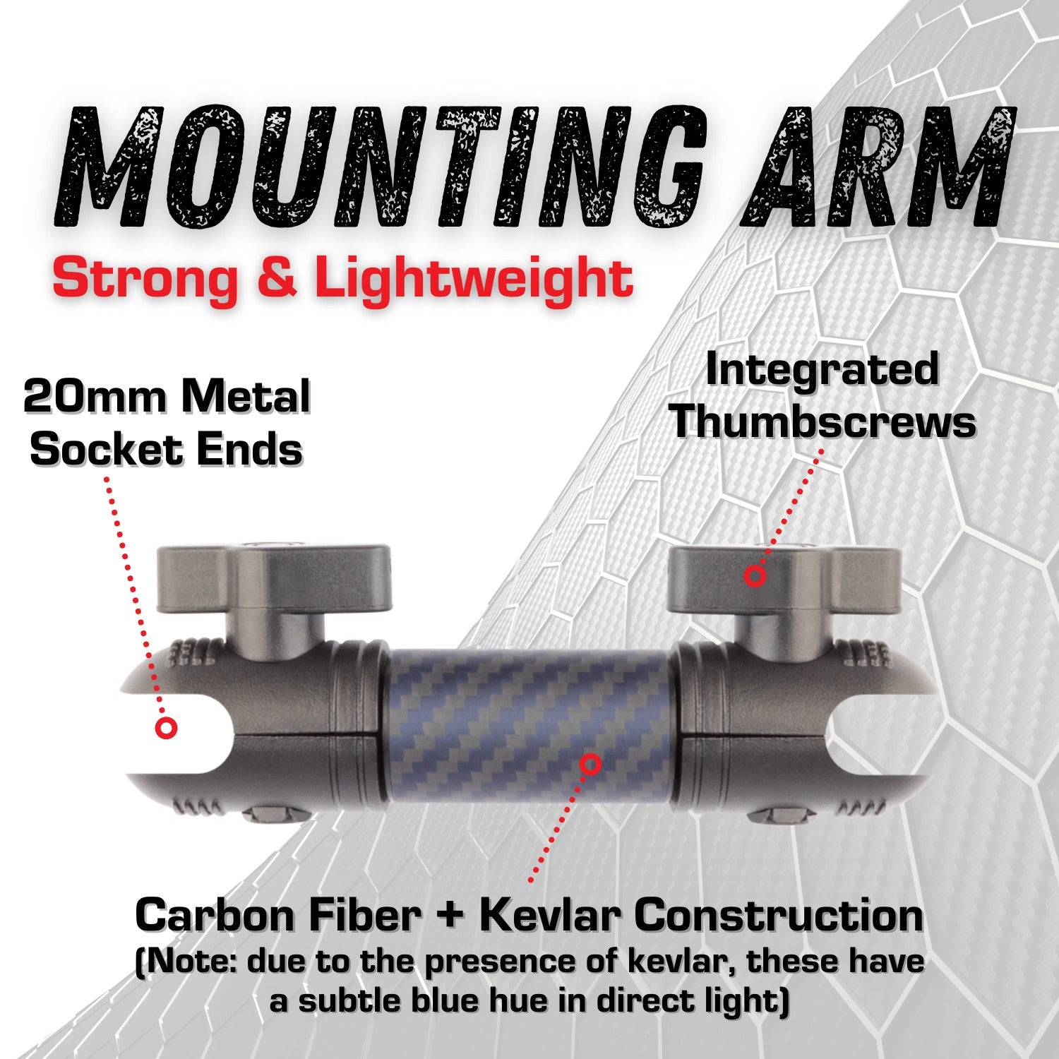 2024 Jeep Wrangler Bulletpoint Mounting Solutions   Bulletpoint4cmmattecarbonfiberkevlarmountingarmfeatures 2000x 