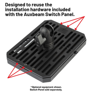 Auxbeam 12 Gang Switch Panel Mount with 20mm Connector Nubby Edition