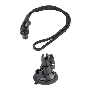 Bulletpoint Cowboy Hat Mount Holder Rope & Cinch with Suction Cup Mount