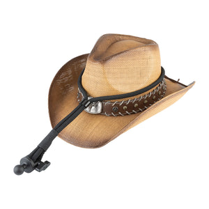 Cowboy Hat Holder Rope & Cinch with 20mm Ball Mount