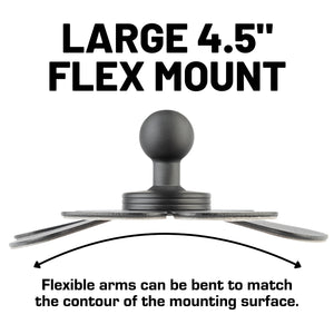 Large 4.5-inch Flex Mount with VHB Adhesive Base - 20mm Ball Mount