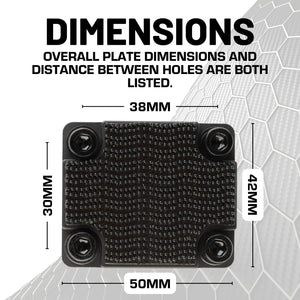 AMPS-Compatible Low Profile Universal Device Mount with Interlocking Fastener System