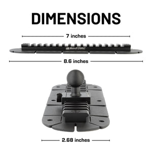 Universal Picatinny-Style Rail Mount with Flexible Attachment Base