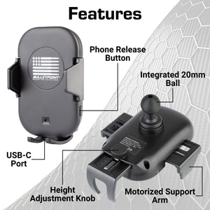 Bulletpoint Wireless Phone Charger with Motorized Cradle
