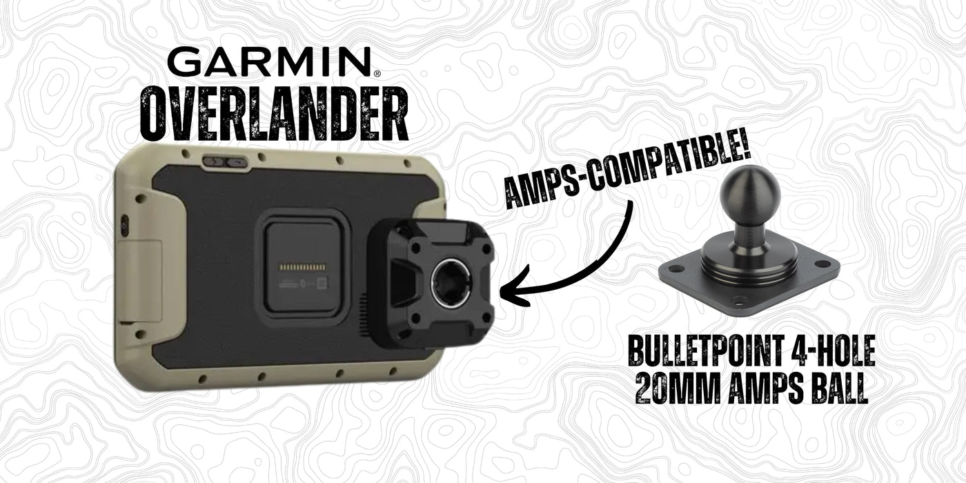 Garmin Compatibility Bulletpoint Mounting Solutions   Garmin Overlander Bulletpoint Mounting Solutions Compatibility 2k 1400x 