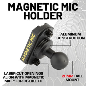 Magnetic Mic Holder with 20mm Ball Mount