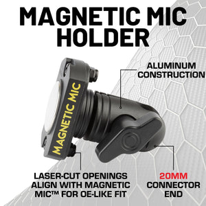 Magnetic Mic Holder with 20mm Connector End Nubby Edition